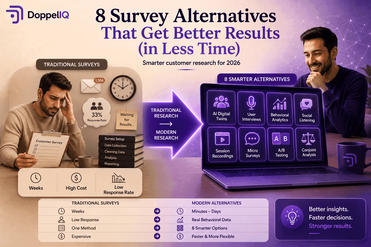 8 Survey Alternatives That Get Better Results (in Less Time)