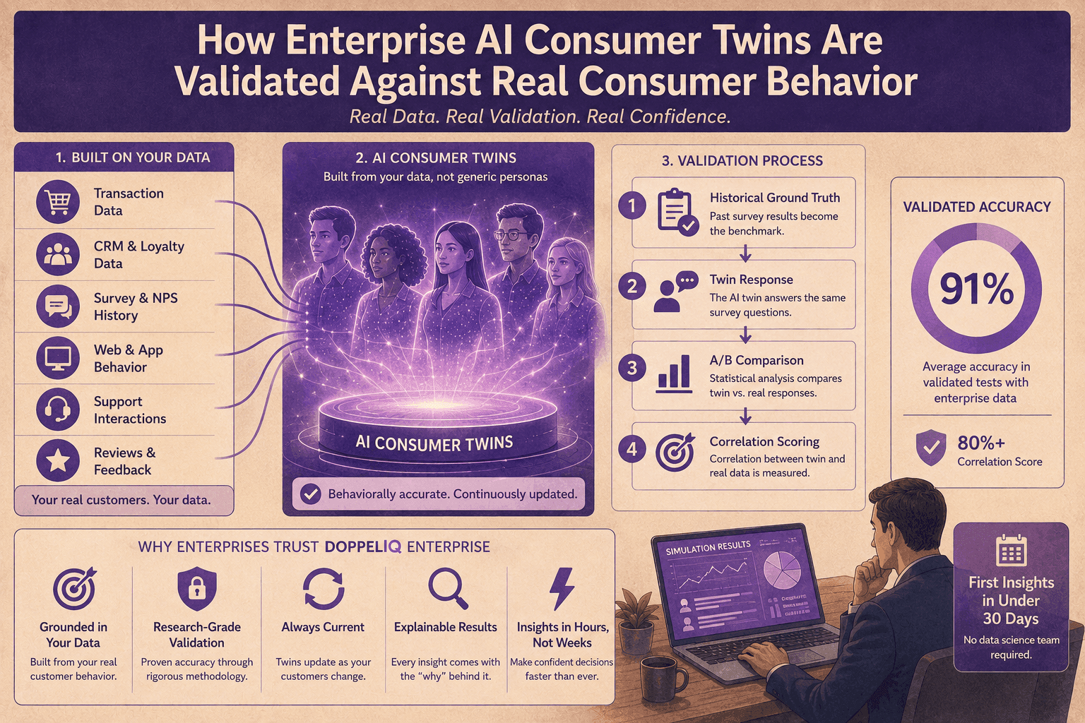 How Enterprise AI Consumer Twins Are Validated Against Real Consumer Behavior