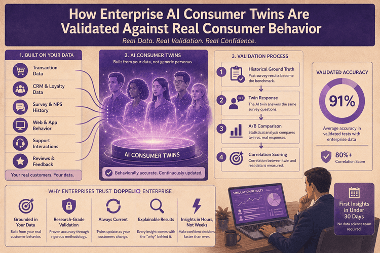 How Enterprise AI Consumer Twins Are Validated Against Real Consumer Behavior